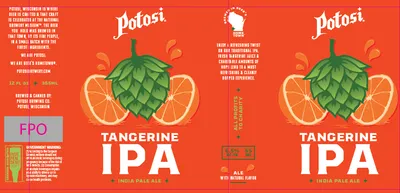 Tangerine IPA label