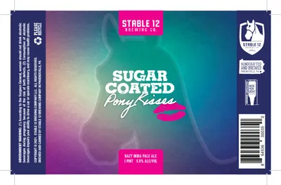 Sugar Coated Pony Kisses label