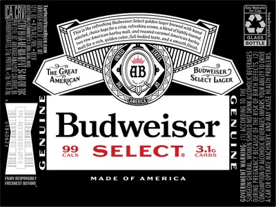 Budweiser Select label