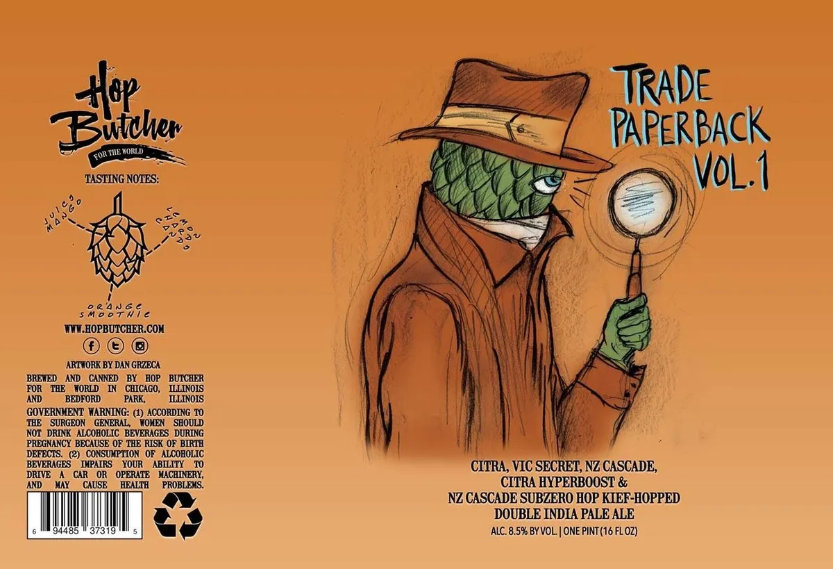 Trade Paperback Vol. 1 — full label as filed with TTB