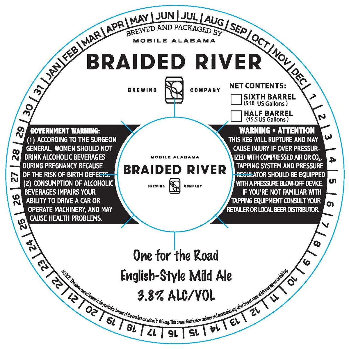 One for the Road — full label as filed with TTB