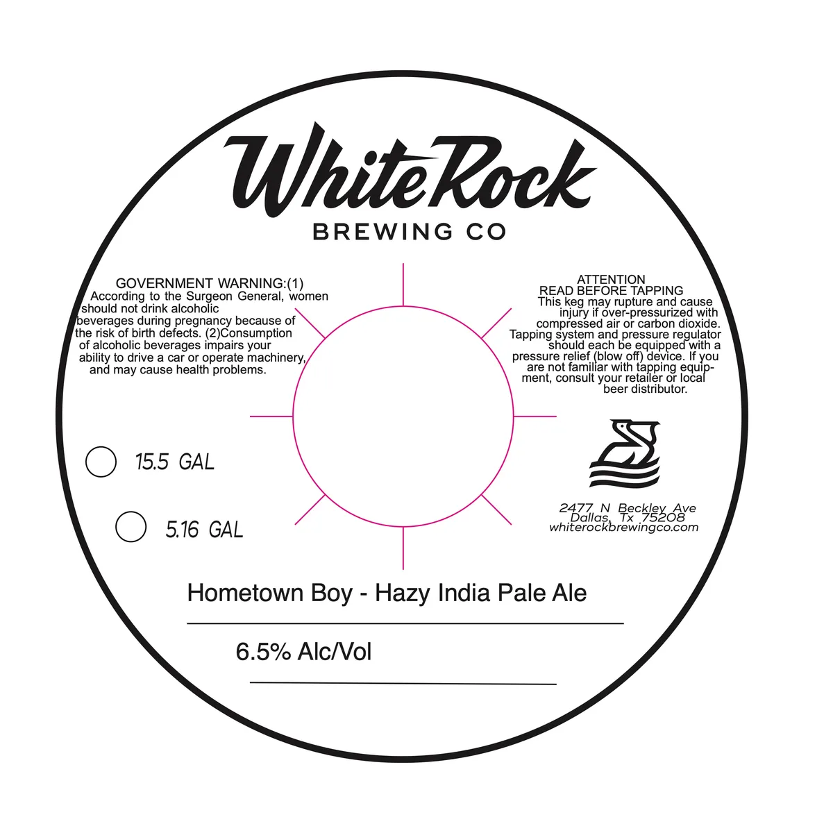 Hometown Boy - Hazy India Pale Ale — full label as filed with TTB
