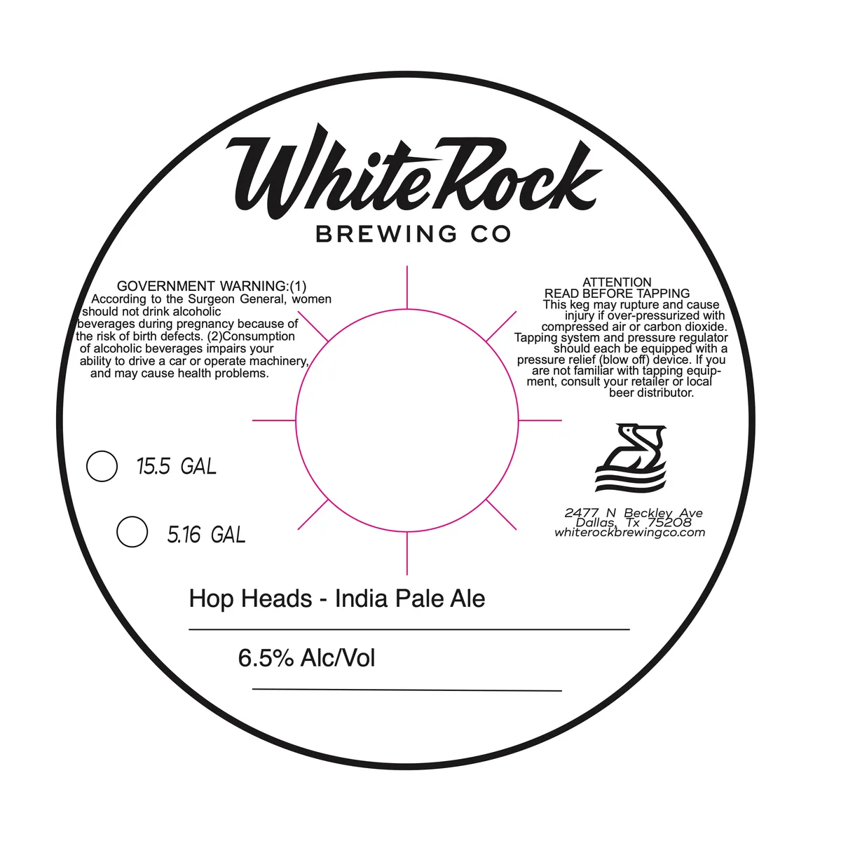 Hop Heads India Pale Ale — full label as filed with TTB
