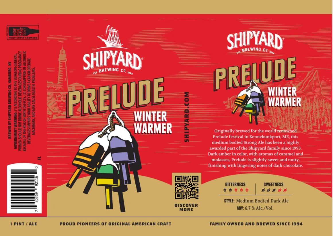 Prelude Winter Warmer — full label as filed with TTB