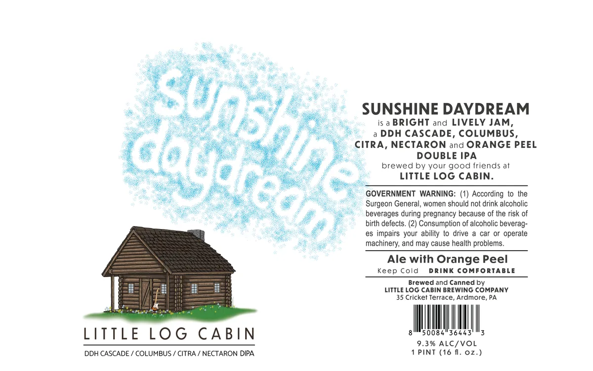 Sunshine Daydream — full label as filed with TTB