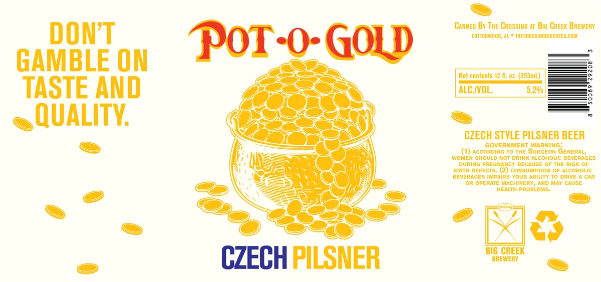 Pot-O-Gold — full label as filed with TTB