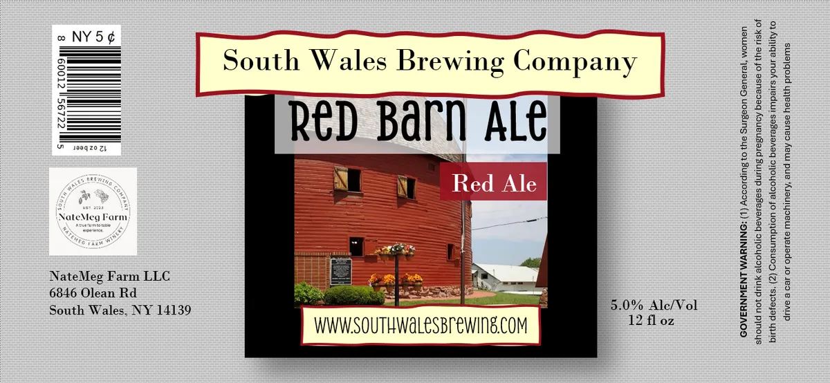 Red Barn Ale — full label as filed with TTB