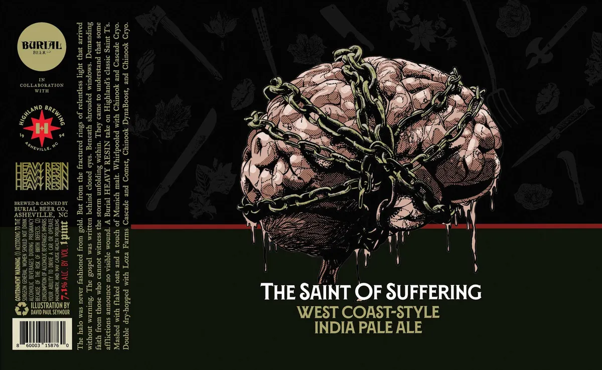 The Saint of Suffering — full label as filed with TTB