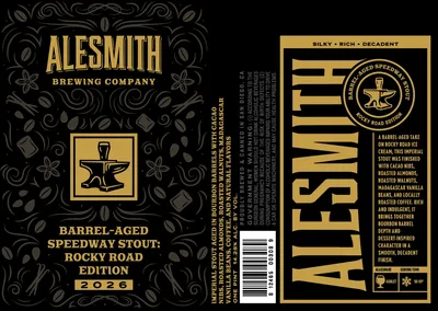 Barrel-Aged Speedway Stout: Rocky Road Edition label