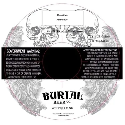 Monolithic label