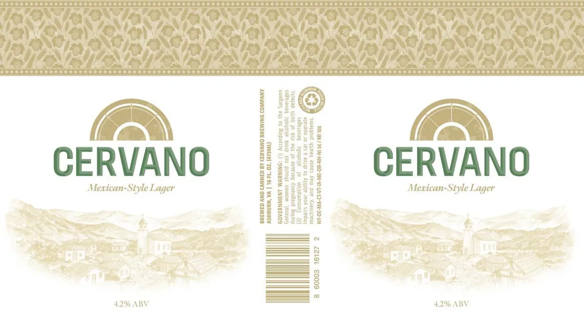 Cervano Lager label