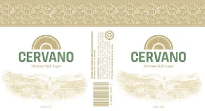 Cervano Lager label