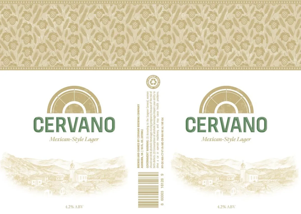 Cervano Lager label