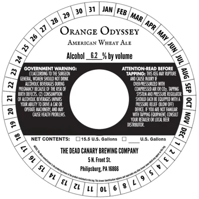 Orange Odyssey label