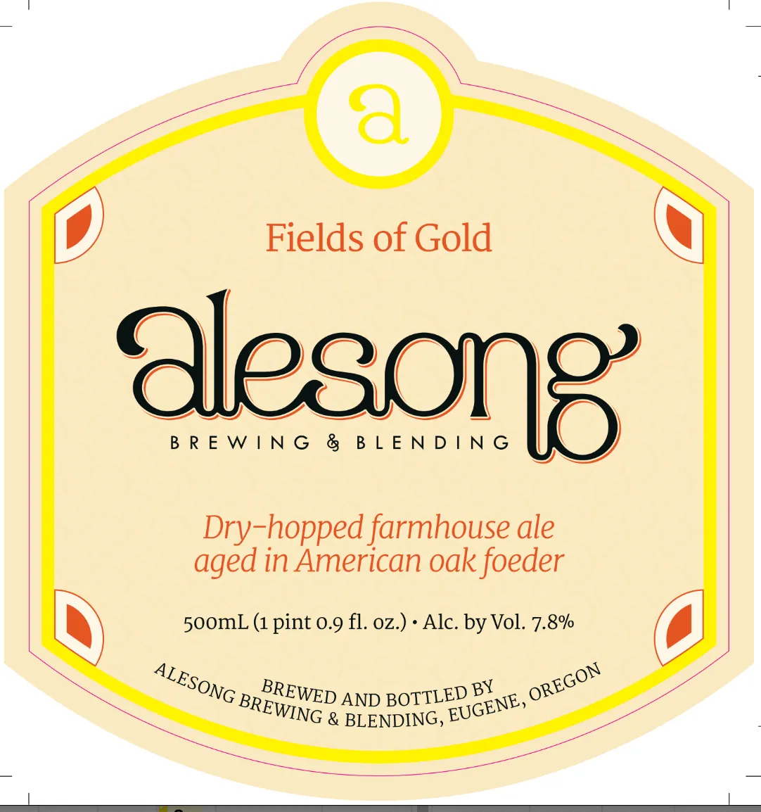 Fields of Gold — full label as filed with TTB