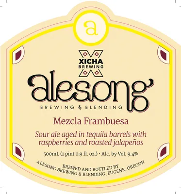 Mezcla Frambuesa label