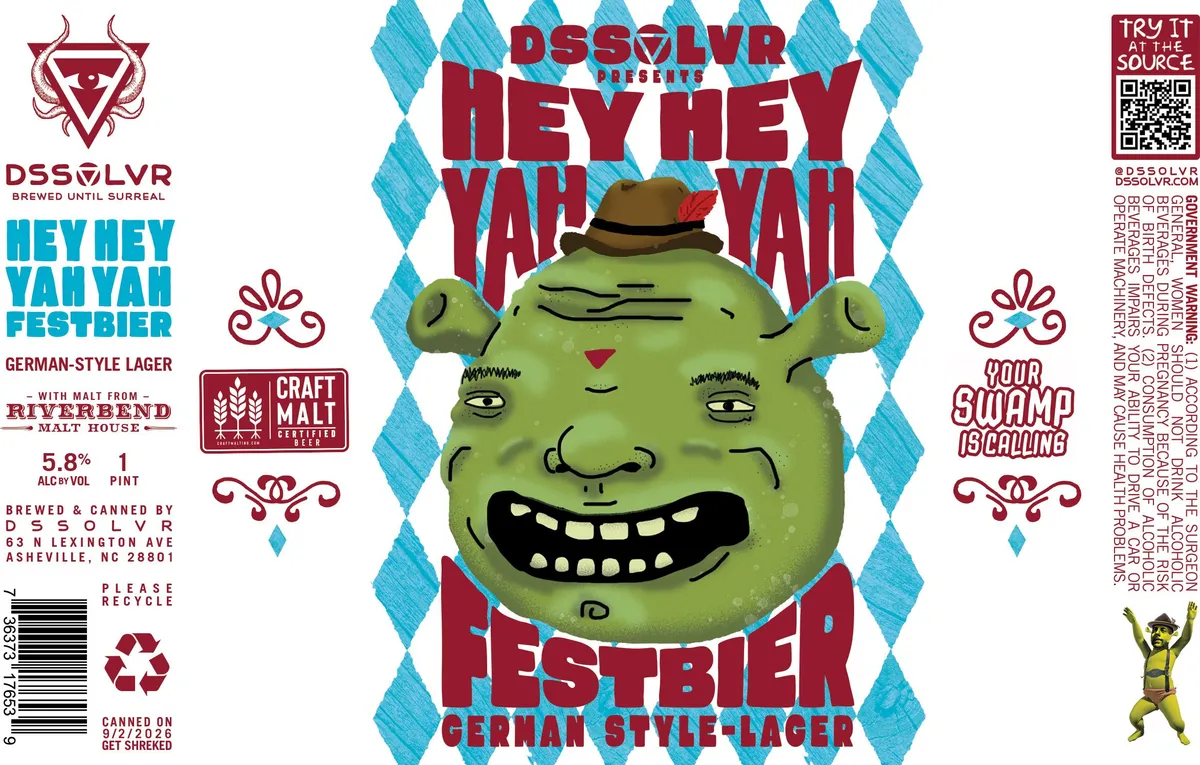 Hey Hey Yah Yah Festbier label