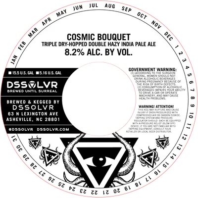 Cosmic Bouquet label