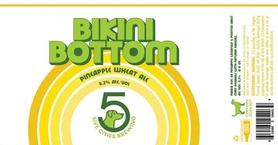 Bikini Bottom Pineapple Wheat Ale label