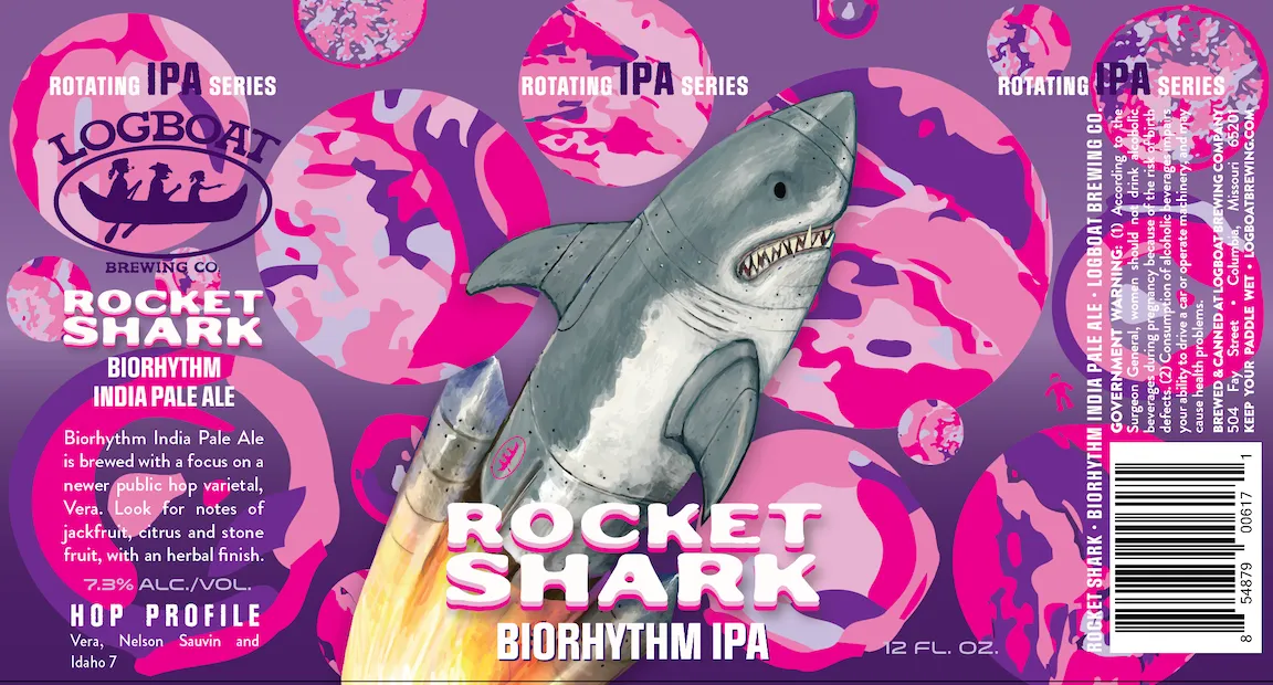 Rocket Shark Biorhythm — full label as filed with TTB