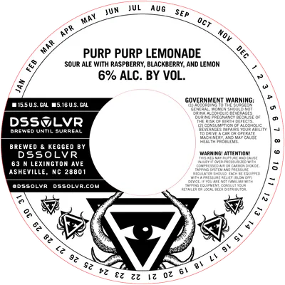 Purp Purp Lemonade label