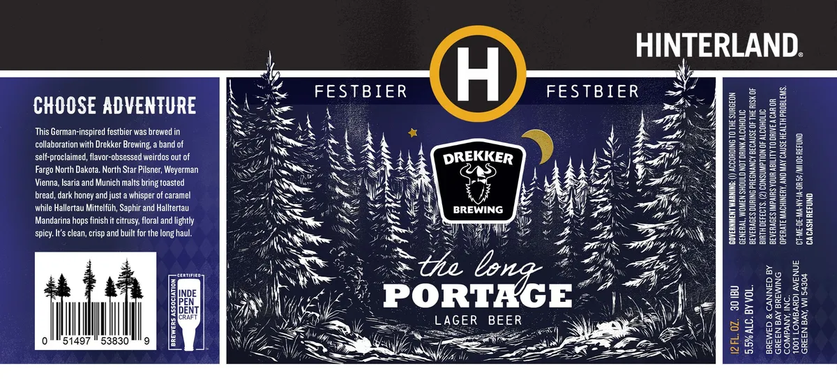 The Long Portage — full label as filed with TTB
