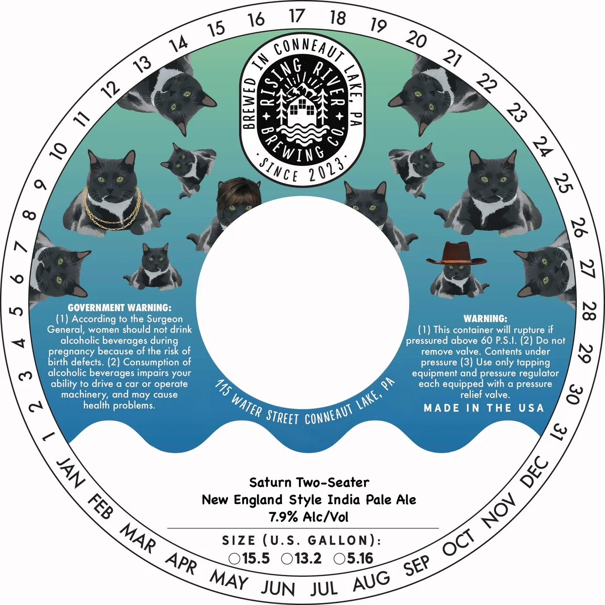 Saturn Two-Seater — full label as filed with TTB