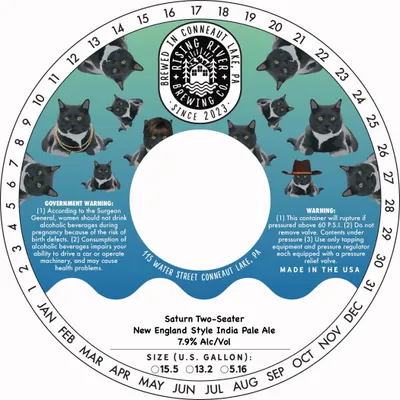 Saturn Two-Seater label