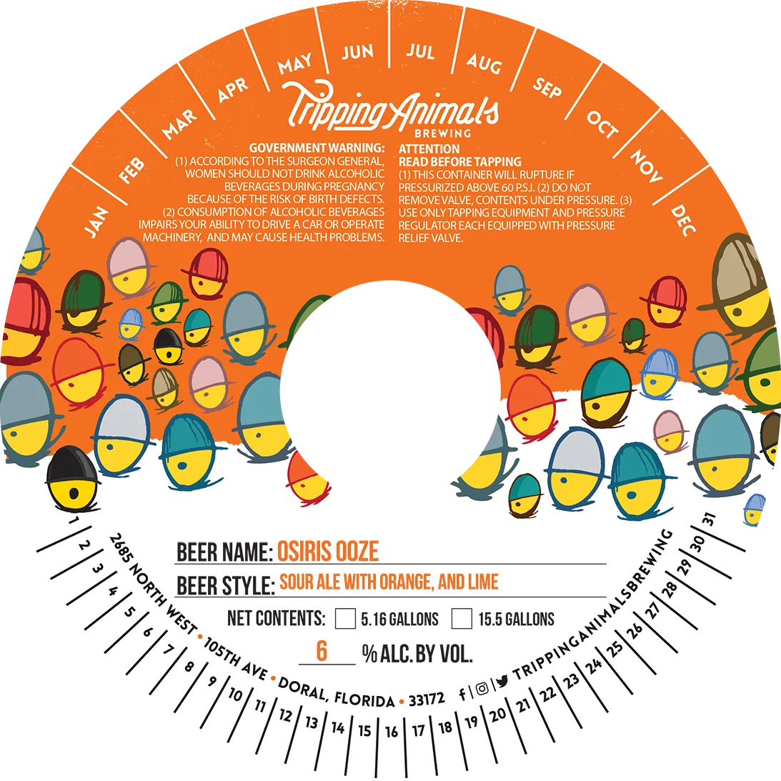 Osiris Ooze — full label as filed with TTB