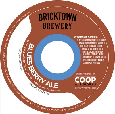 Blues Berry Ale label