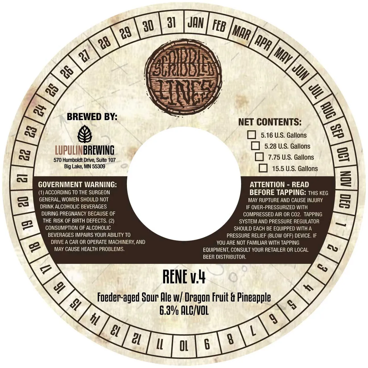 René v.4 — full label as filed with TTB