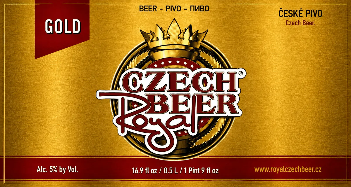 Royal Czech Beer Gold label