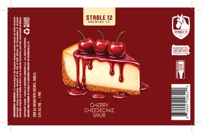 Cherry Cheesecake Sour label