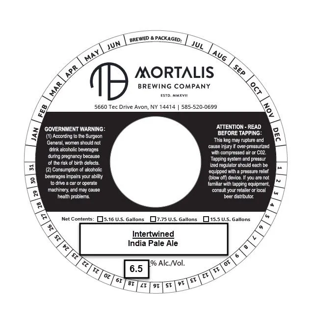 Intertwined — full label as filed with TTB