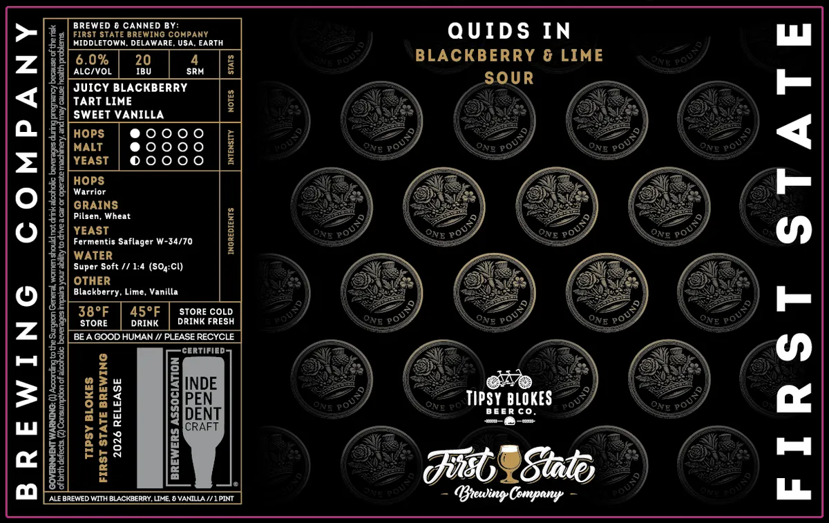 Quids In — full label as filed with TTB
