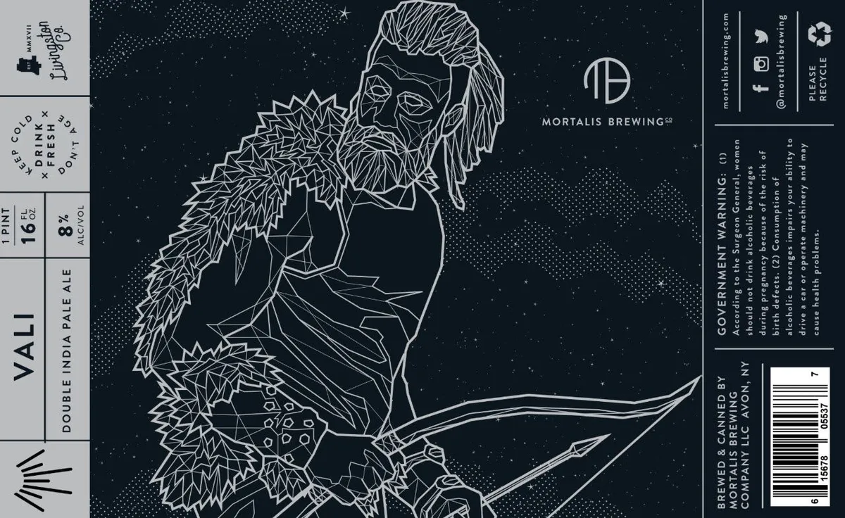 Vali — full label as filed with TTB