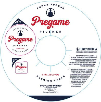 Pregame Pilsner label