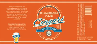 Cingari Pumpkin Ale label