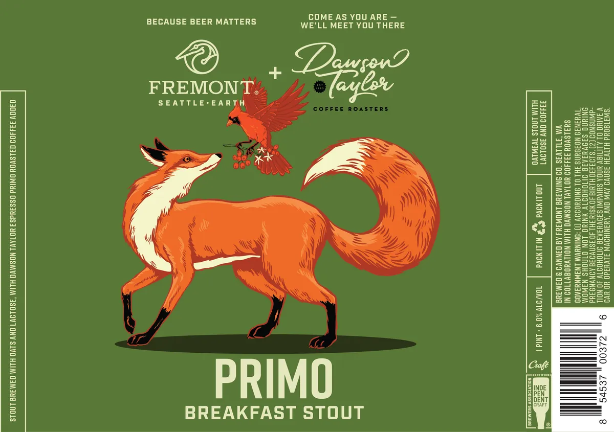 Primo — full label as filed with TTB