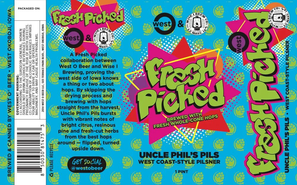 Uncle Phil's Pils — full label as filed with TTB