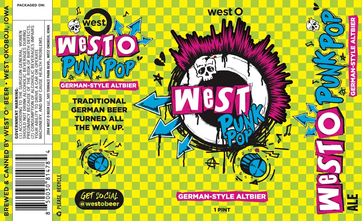 West O Punk Pop — full label as filed with TTB