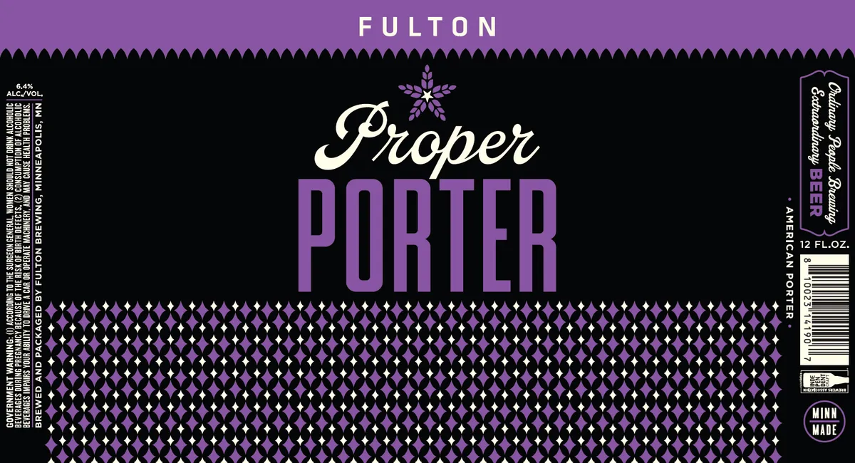 Proper Porter — full label as filed with TTB