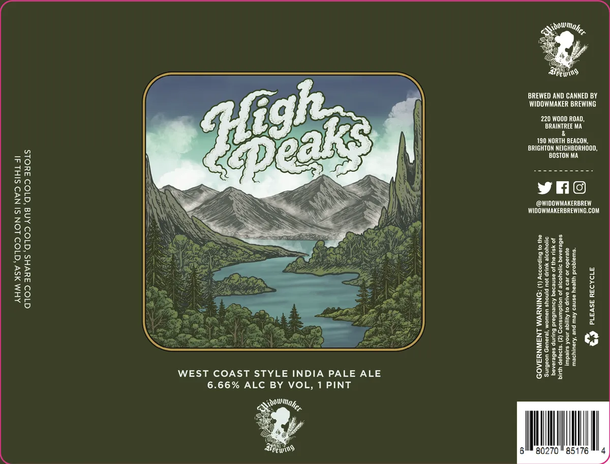 High Peaks label