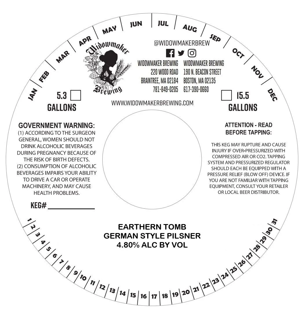 Earthern Tomb — full label as filed with TTB