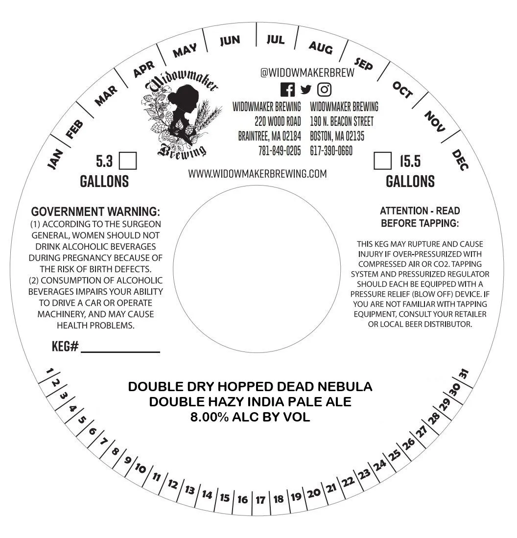Double Dry Hopped Dead Nebula — full label as filed with TTB