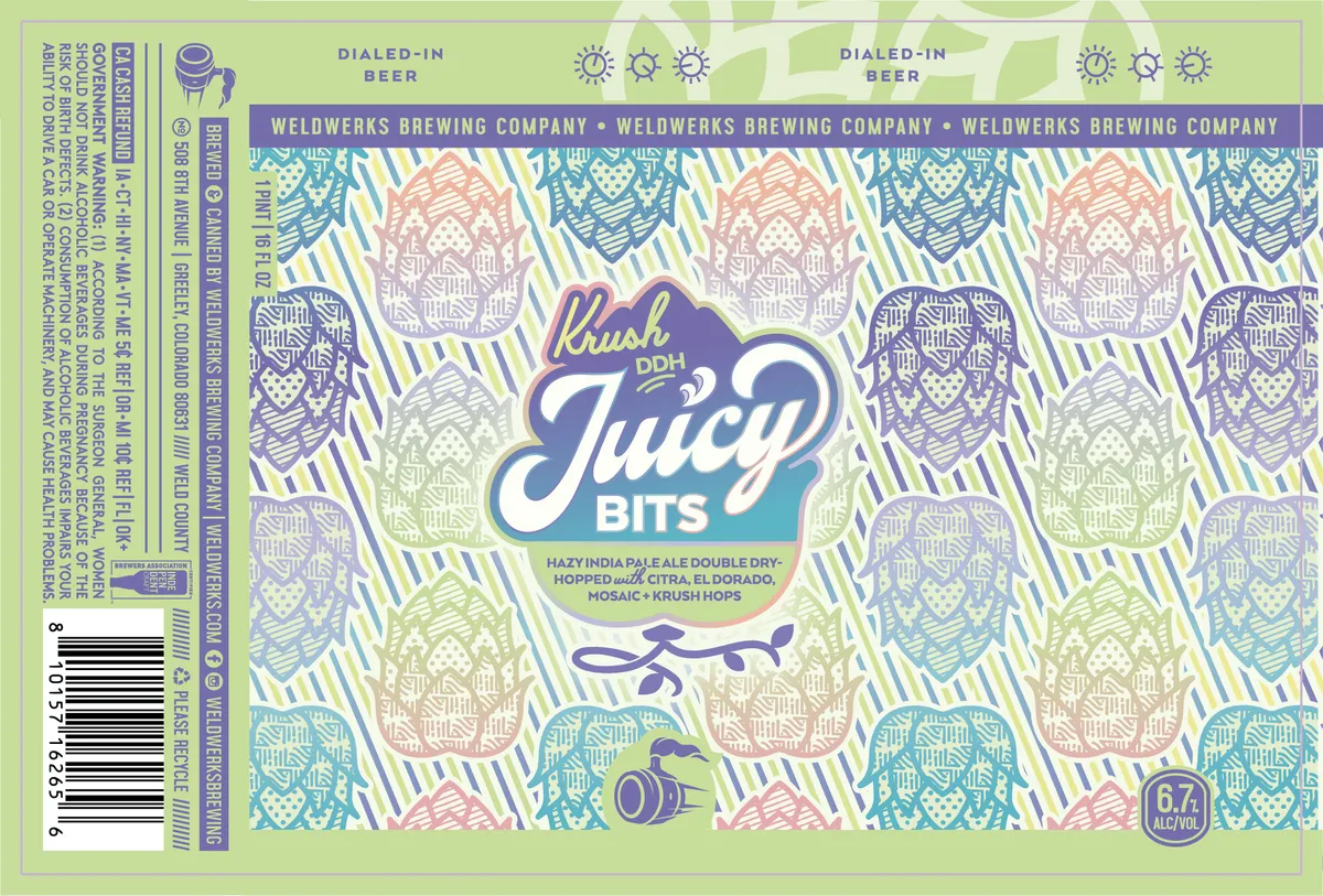 Krush DDH Juicy Bits — full label as filed with TTB