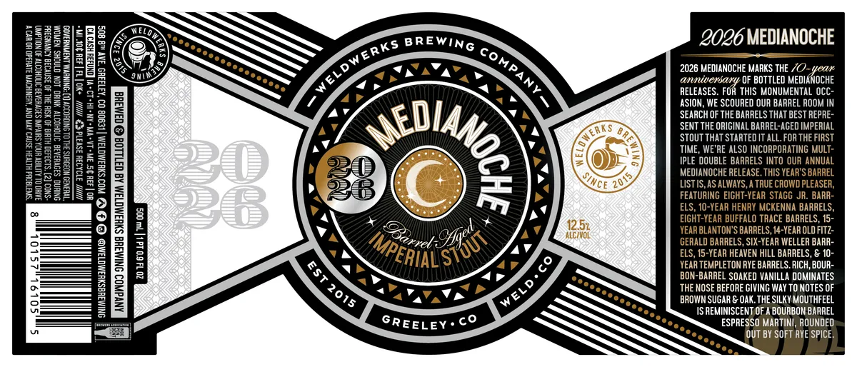 2026 Medianoche — full label as filed with TTB