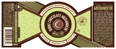 Dubai Chocolate Medianoche label