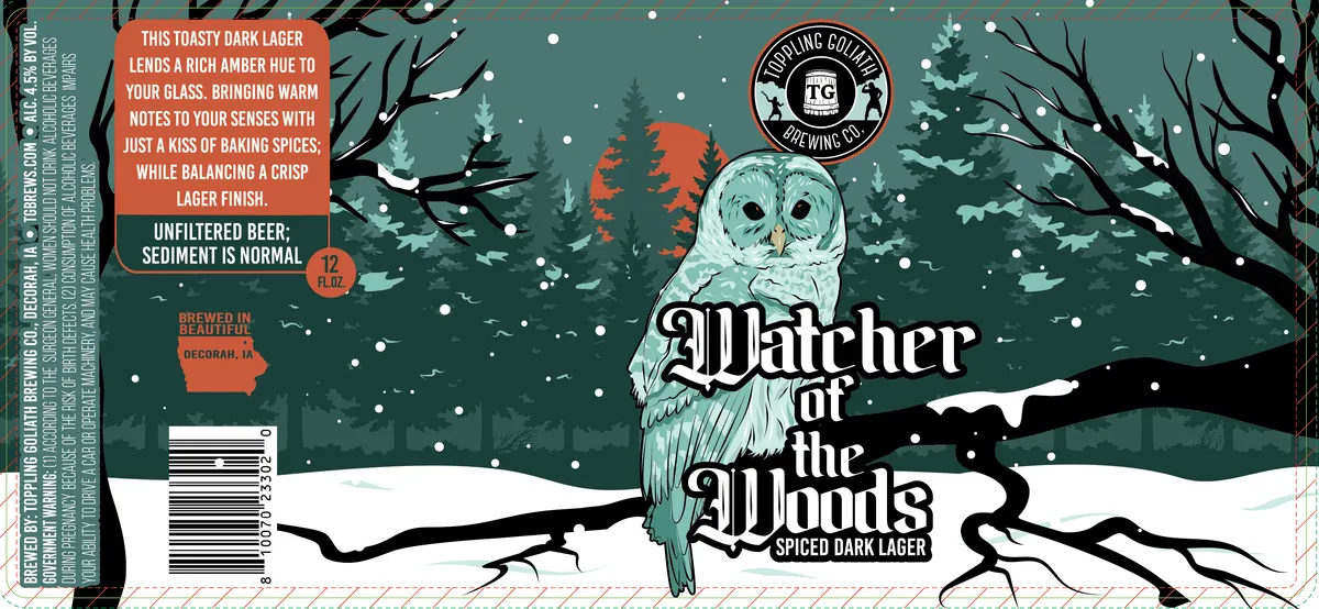 Watcher of the Woods — full label as filed with TTB