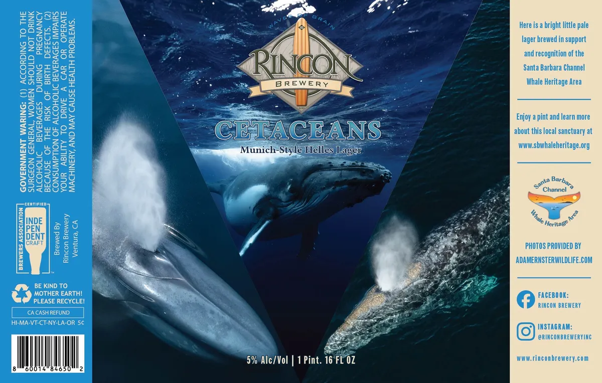Cetaceans — full label as filed with TTB